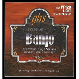 GHS PF120 Banjo 6 cordes Light